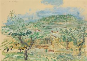 Paysage En Sanary by Wilhelm Thoeny