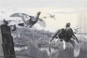 A Death Trap by Archibald Thorburn