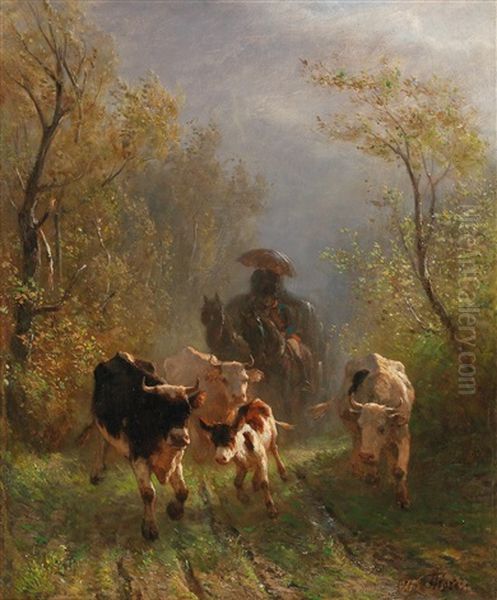 Encounter On The Country Road - view 1