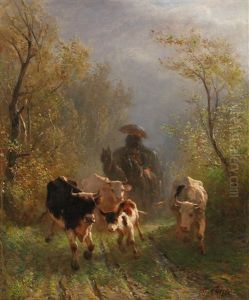 Encounter On The Country Road by Otto Karl Kasimir Von Thoren