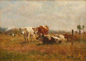 Kuhe Auf Der Weide by Otto Karl Kasimir Von Thoren
