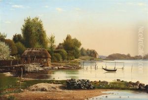 Danish Landscape by Anton Erik Christian Thorenfeld