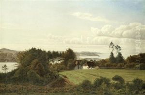 A Danish Farmstead by Anton Erik Christian Thorenfeld