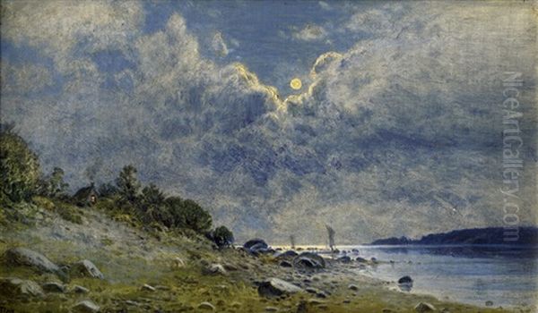 Strandszene Bei Mondschein - view 1