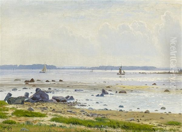 Boddenlandschaft Mit Fischerbooten - view 1