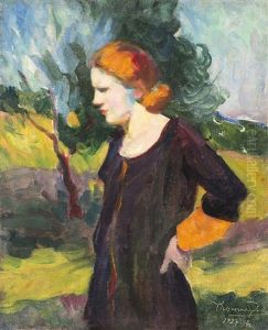 Red Haired Woman by Janos Thorma