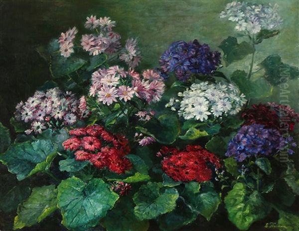A Colourful Flower Bed - view 1