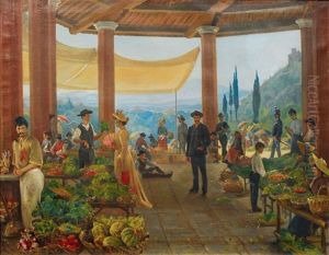 Marktszene In Siena