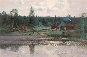 Insjolandskap by Alfred Thoerne