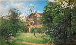 Hus I Lummig Tradgard by Alfred Thoerne