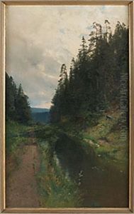 Skogsback by Alfred Thoerne