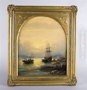 Abendstimmung Am Hafen by Charles Thornely