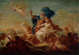 Neptunus Och Amfitrites Brollop by Sir James Thornhill