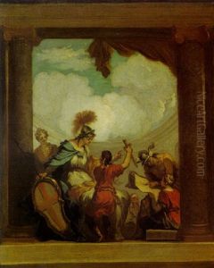 Britannia And Mercury With Their Attendants