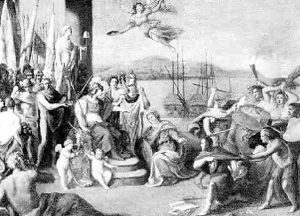 Figures At Seaport by Sir James Thornhill