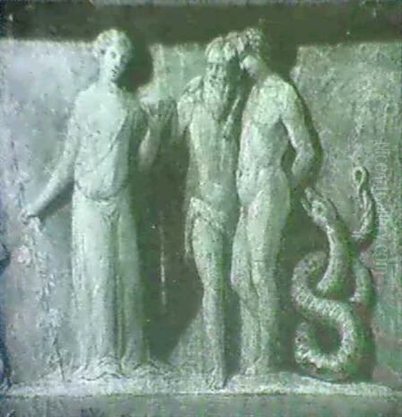 Bacchus And Silenus, En Grisaille - view 1