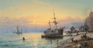 Sunset Near Hastings by Charles Thornley