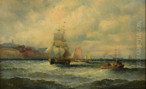 Ships Sailing In Harbor - view 1
