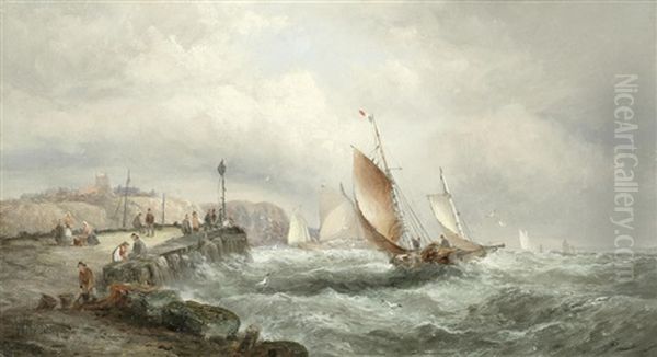 Coastal Shipping Scene - view 1