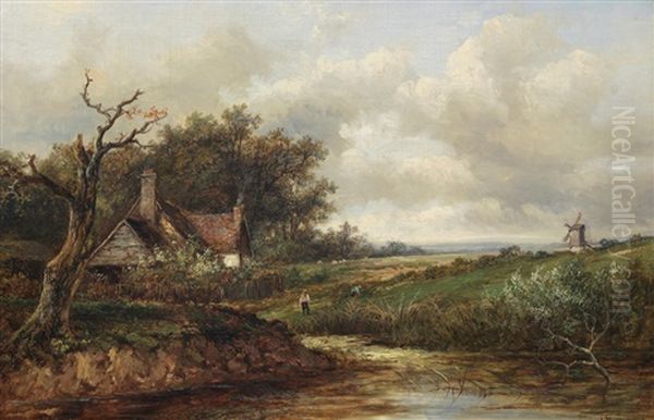 Gathering Hay - view 1