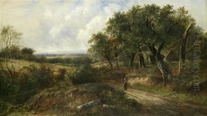 Figure On A Path Through Trees by Joseph Thors