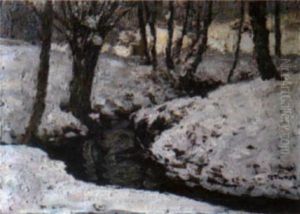 Winterlandschaft by Rudolf Thost