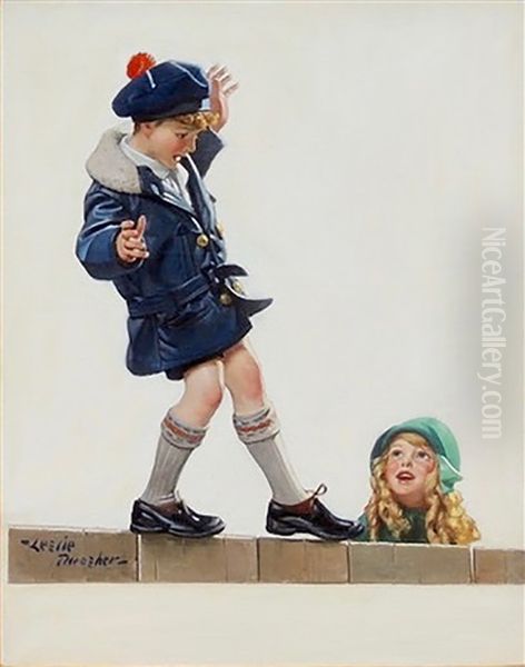 Three Siblings Of The Gyldenkrone Family Playing With A Cat - view 1