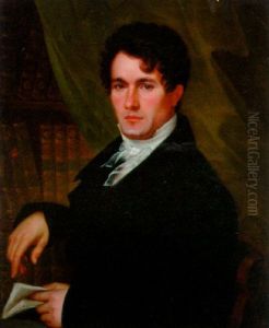 Portrait Of A Gentleman In A Library