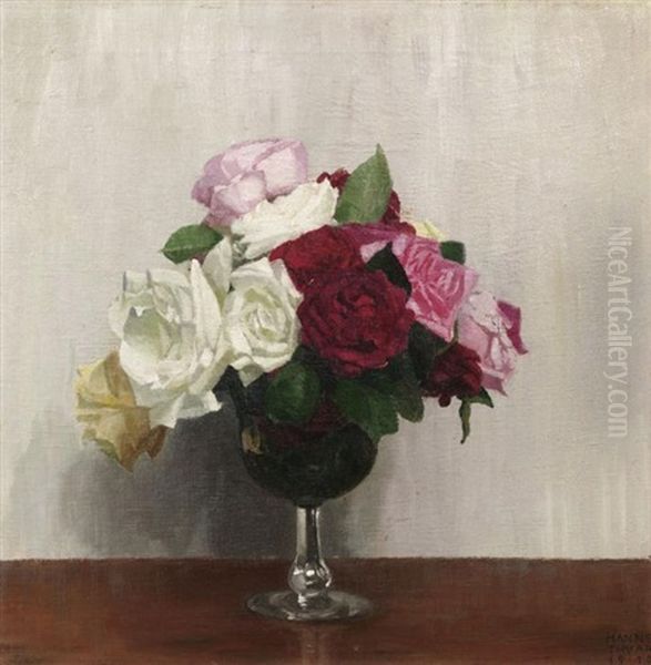 Ein Straus Rosen In Einem Glas - view 1