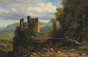 Paysage Au Chateau En Ruine Paysage Au Chateau En Ruine