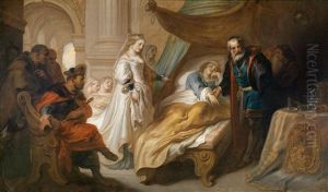 Antiochus Und Stratonike by Theodor Van Thulden