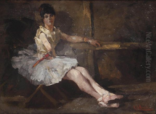 Ballerina Taking A Rest - view 1