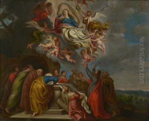 L'ascension De La Vierge by Theodor Van Thulden