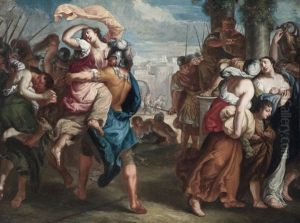 Der Raub Der Sabinerinnen by Theodor Van Thulden
