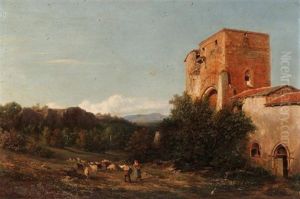 A Rustic Landscape In Summer by Pierre Thullier