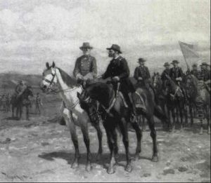 Generals Grant And Lee At Appomattox Generals Grant And Lee At Appomattox
