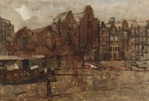 The Nieuwe Teertuinen by George Hendrik Breitner