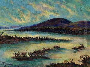 Tote Wasser An Der Donau by Erich Thum