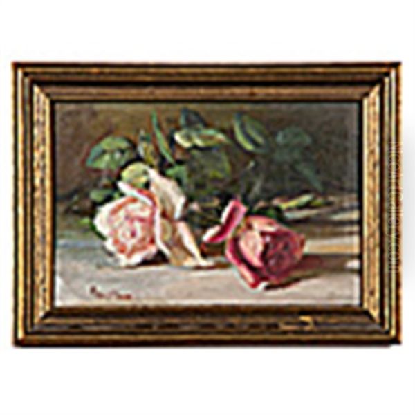 Still Life Of Two Roses - view 1