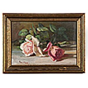 Still Life Of Two Roses by Patty Prather Thum