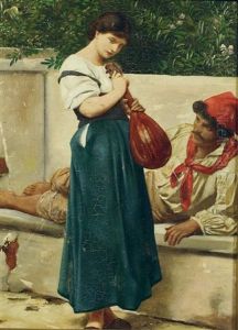 Paar In Italienischer Tracht by Paul Thumann