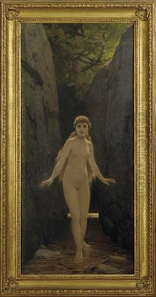 Nude Nymph In A Forest - view 1