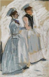 Amsterdam Servant Girls by George Hendrik Breitner