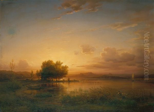 Abendliche Bodenseelandschaft - view 1
