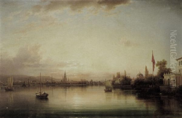 Ansicht Von Konstanz Mit Der Villa Rosenau - view 1