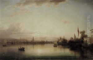 Ansicht Von Konstanz Mit Der Villa Rosenau by Friedrich Thurau