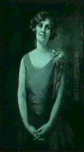 Portrait Of A Woman In Red by Caroline Thurber