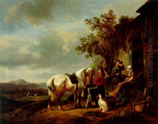 Reiter Bei Der Rast - view 1
