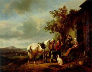 Reiter Bei Der Rast by Emilie Thurn-Chorinky