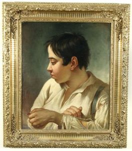 Young Boy With A Gold Coin by Heinrich Thurnes